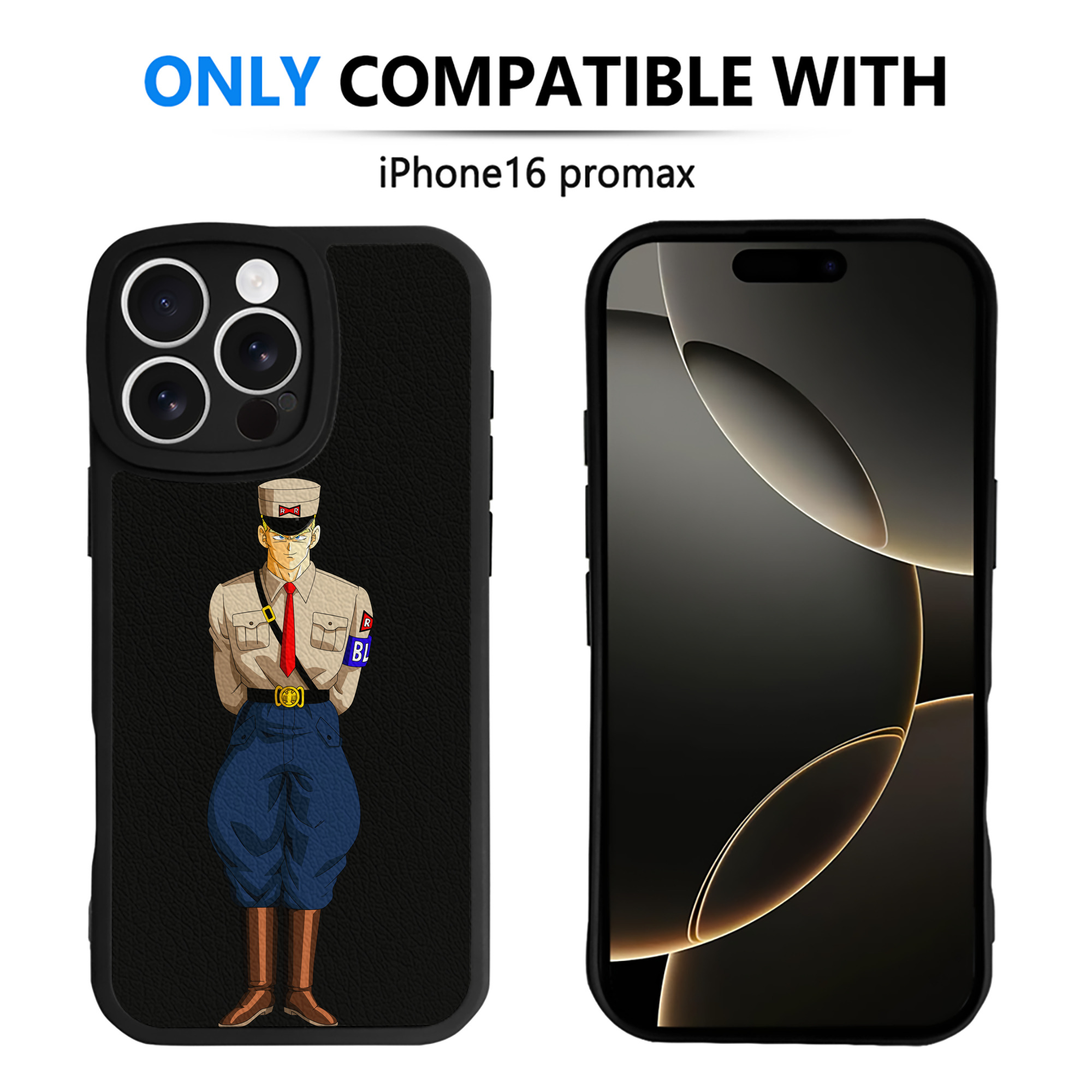 （画像用） ドラゴンボール DRAGON BALL 【iPhone 16シリーズ対応】シリコンスマホケース（レザー調） 材質：シリコン